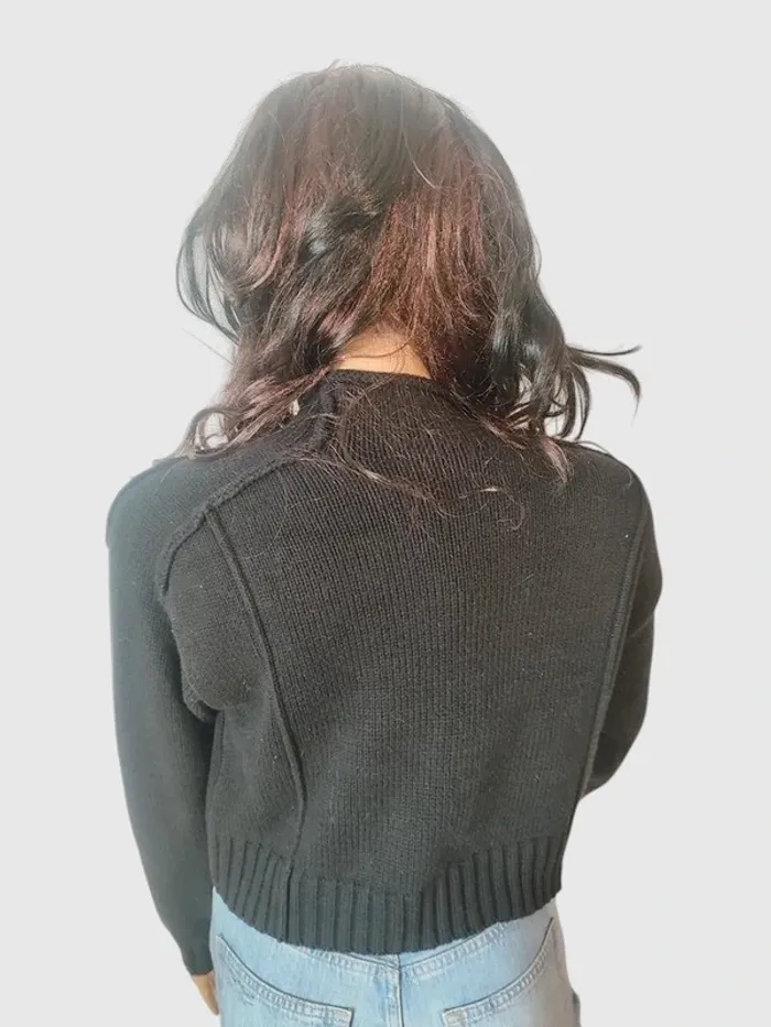 Sweat Zara noir Taille S. L'incontournable mode à prix mini ! - photo numéro 4
