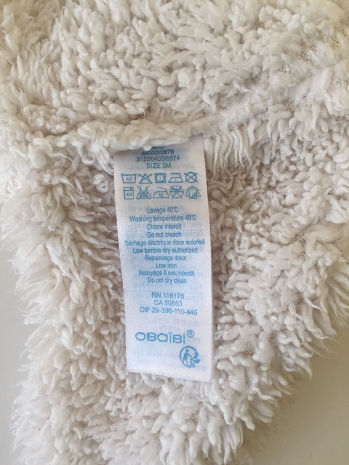 Bonnet chaud hiver 3 mois Obaïbi - photo numéro 3