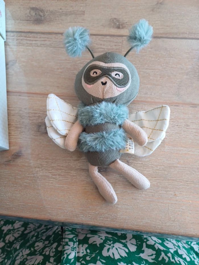 Petite peluche abeille picca loulou de bon ton toys  neuve - photo numéro 4