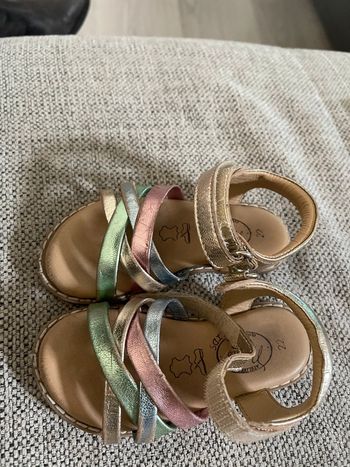 Sandalettes semelle cuir