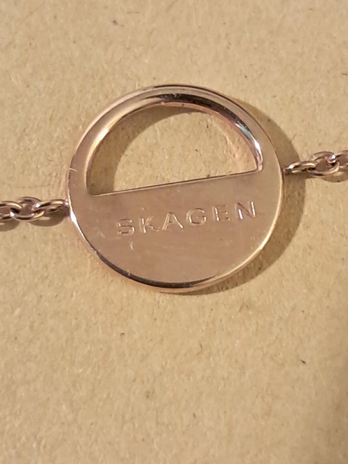 Bracelet en acier doré et nacre Skagen - photo numéro 4