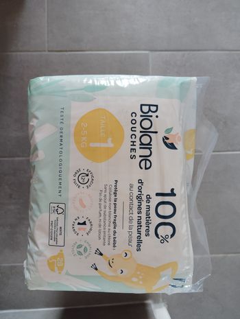 Paquet de couches biolane taille 1