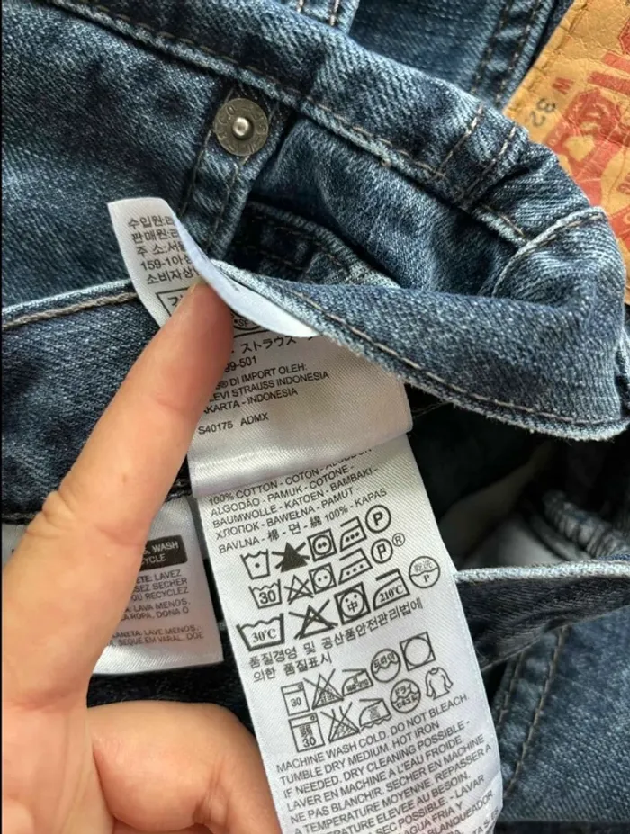 Jean Levi’s 514 homme M/40 L30 droit regular straight relaxed 100% coton bleu Mexique - photo numéro 9