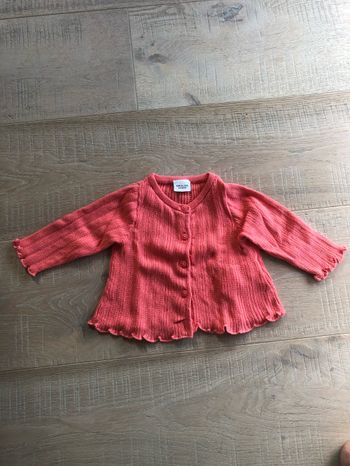 Gilet Corail - bébé fille - 6 mois