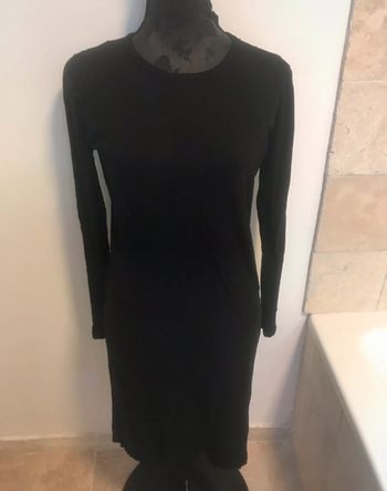 80 - Robe pull noire mango