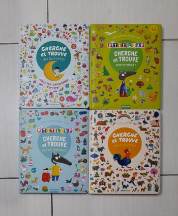 Cherche et trouve 
Petits accros par ci par là mais bon état 
6€ pièce
