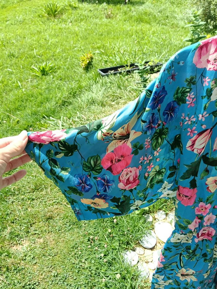 Combishort léger fleuri, Stradivarius, taille S. - photo numéro 4