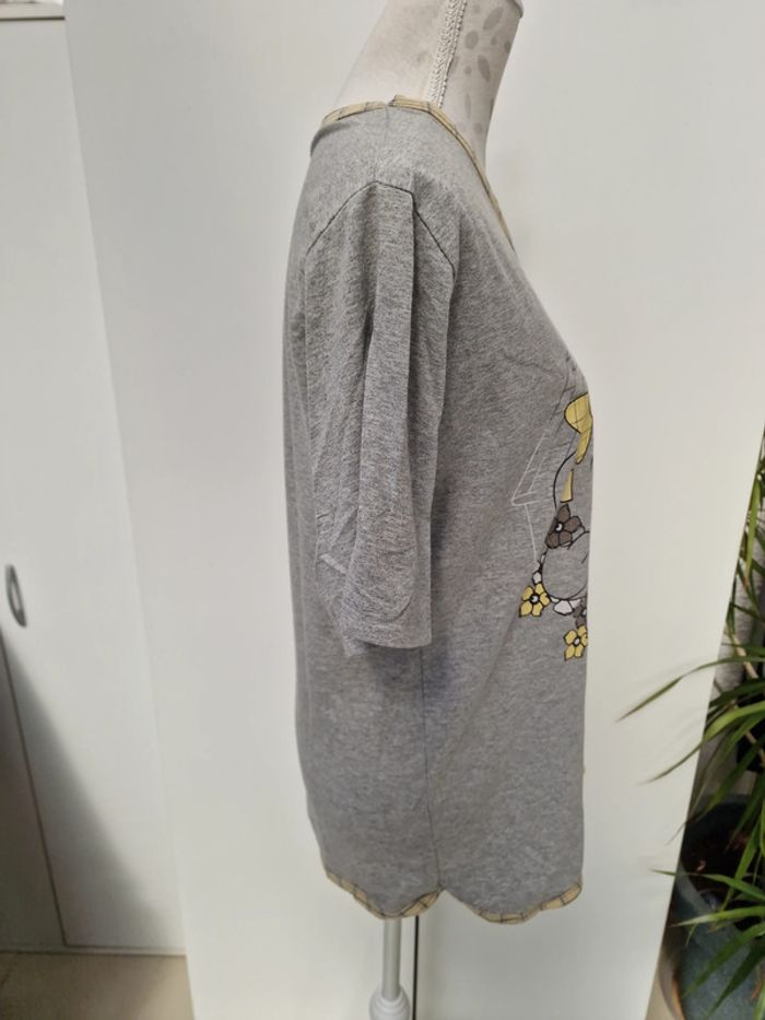Haut De Pyjama Nounours Gris Jaune - photo numéro 7
