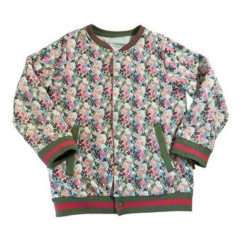 Petit Béguin Bio Blouson Gilet polaire fleuri Taille 8 ans