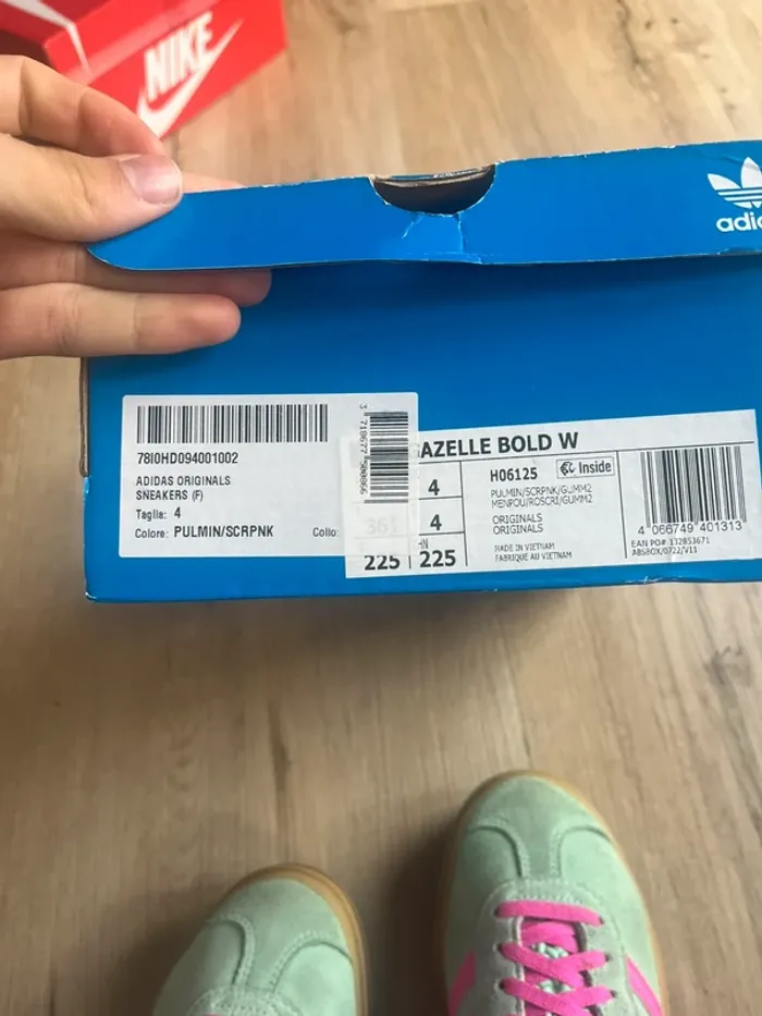 Adidas Gazelle Bold Pulse Mint Pink Taille 36,5 - photo numéro 7