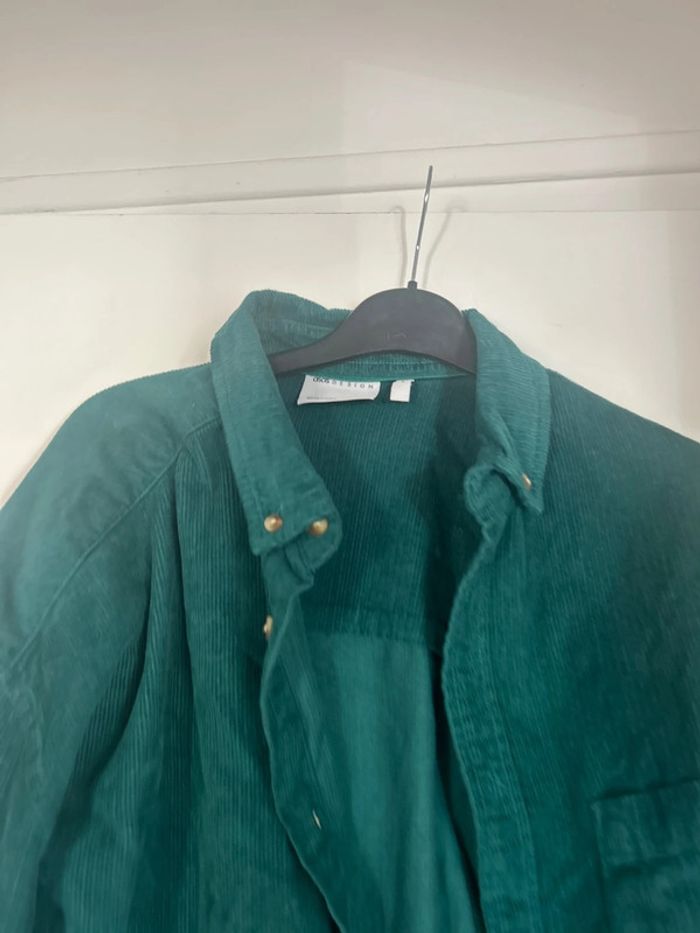Sur chemise velour vert - photo numéro 3