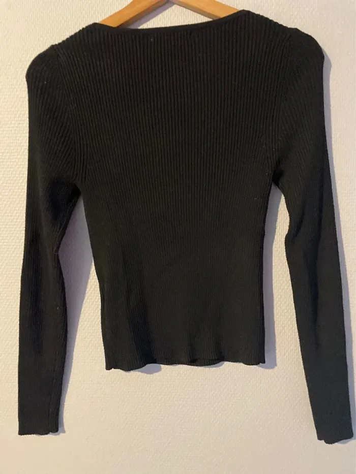 Pull camaïeu col en cœur - photo numéro 6