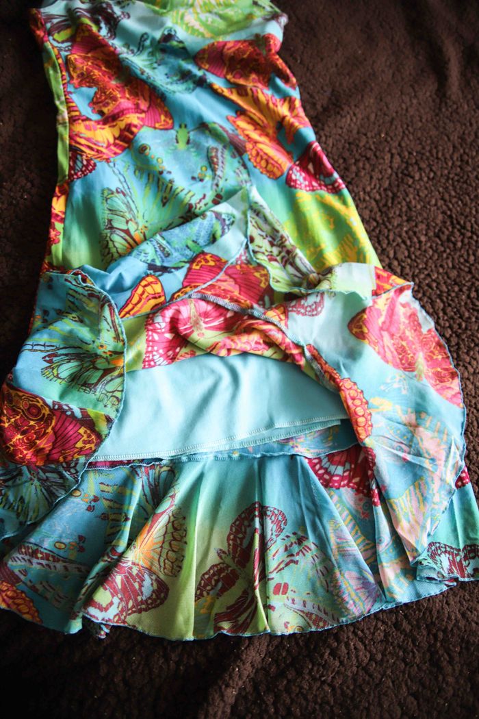 Robe vintage motifs papilons - photo numéro 3