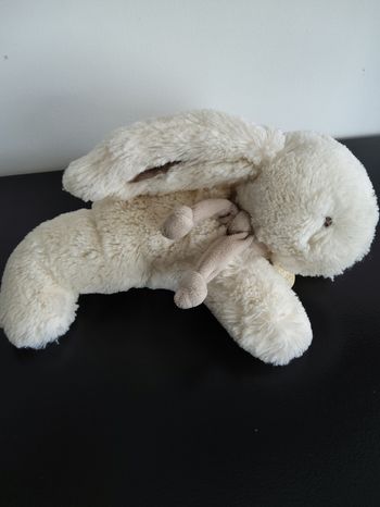 Peluche lapin crème  Doudou et Compagnie