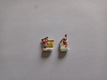 Lot de 2 fèves "Gage/Athènes 2004 Lancer du disque"