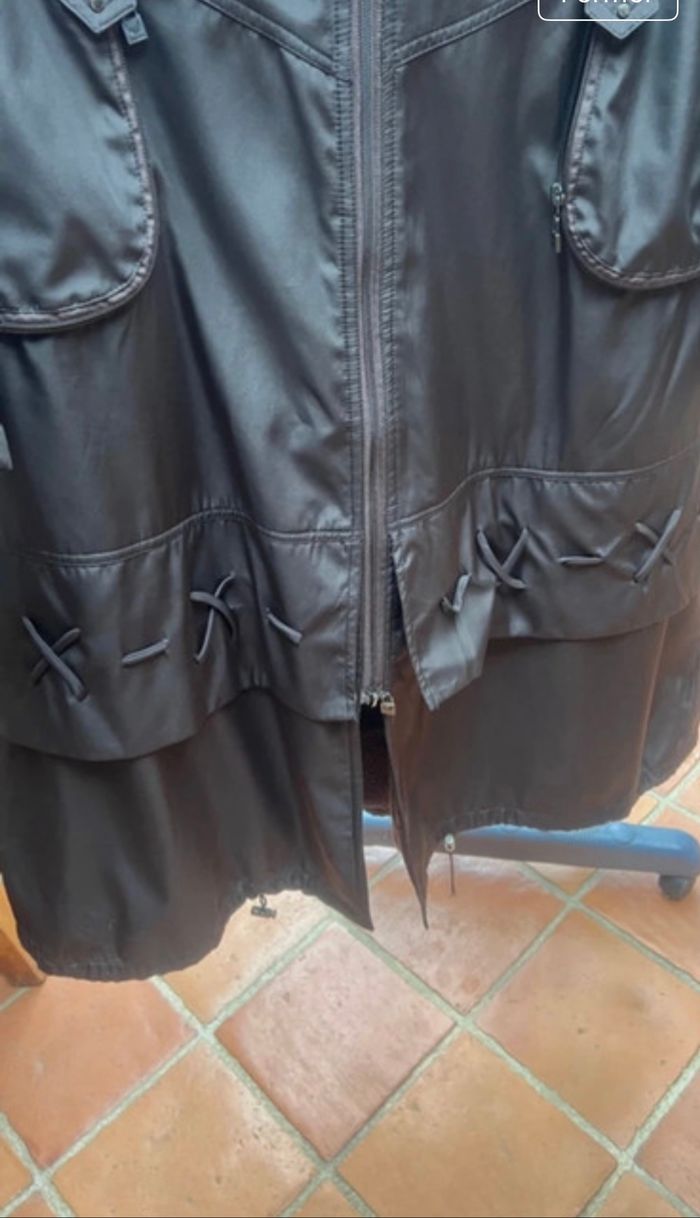 Manteau long marron femme doublé polaire chaud et élégant - photo numéro 3
