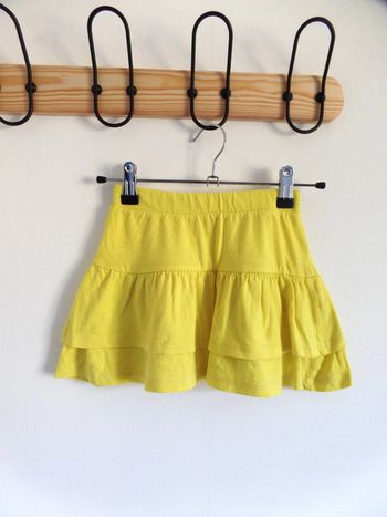 Jupe jaune à volants 4/5 ans