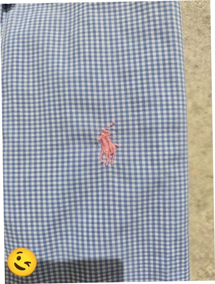 Chemise Ralph Lauren manche longue Taille S bleu Homme Men CHE21 - photo numéro 2