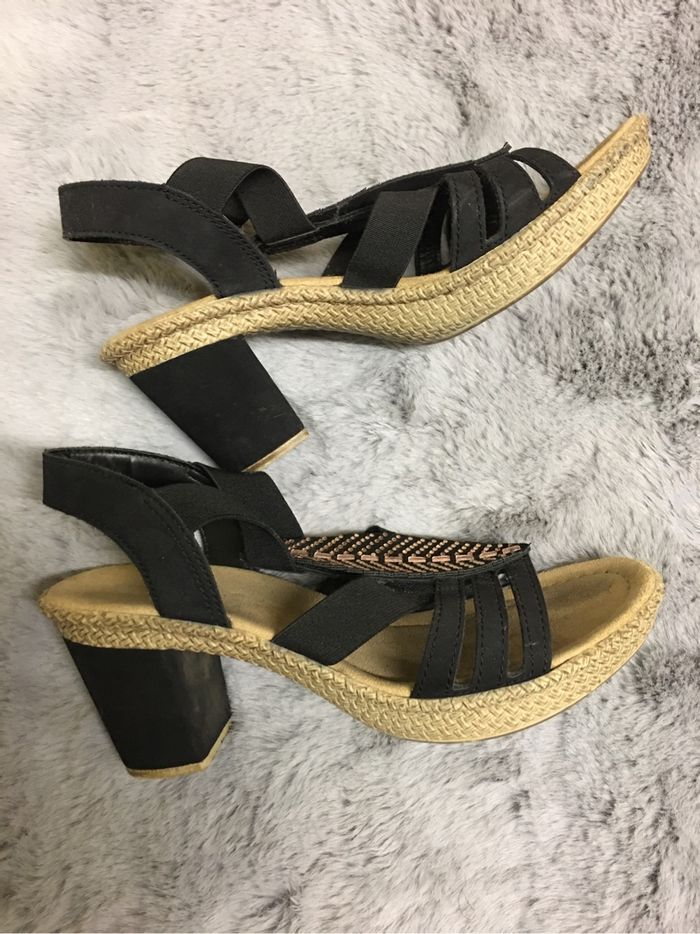 Sandales noir reiker - photo numéro 2