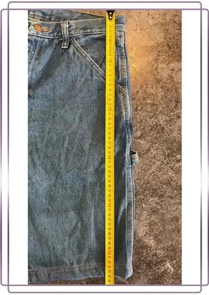 Short jean carpenter homme Rustler 30x30 Pantaloncini carpentiere uomo Zimmermannsshorts Herren - photo numéro 6