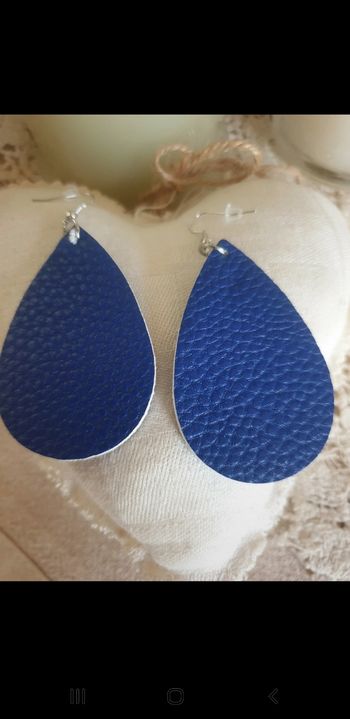 Boucles d'oreilles bleu