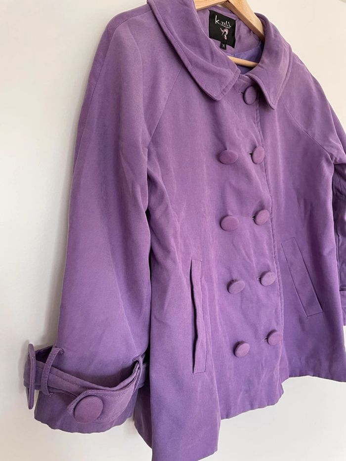 Joli manteau violet taille M - photo numéro 3