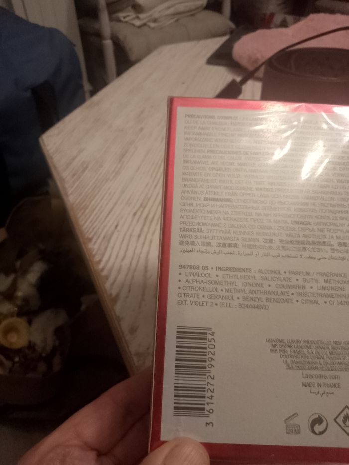 Parfum 75 ml  la vie est belle intensément  de chez  Lancôme