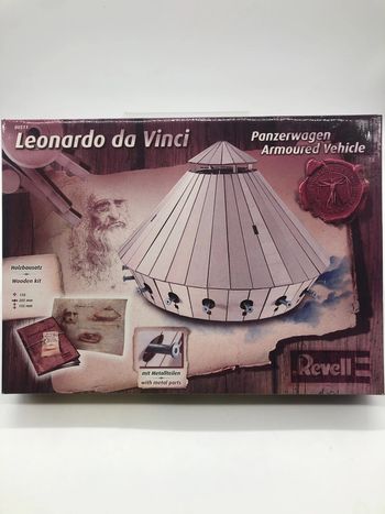 Maquette en bois et métal Armoured Vehicle Leonardo Da Vinci