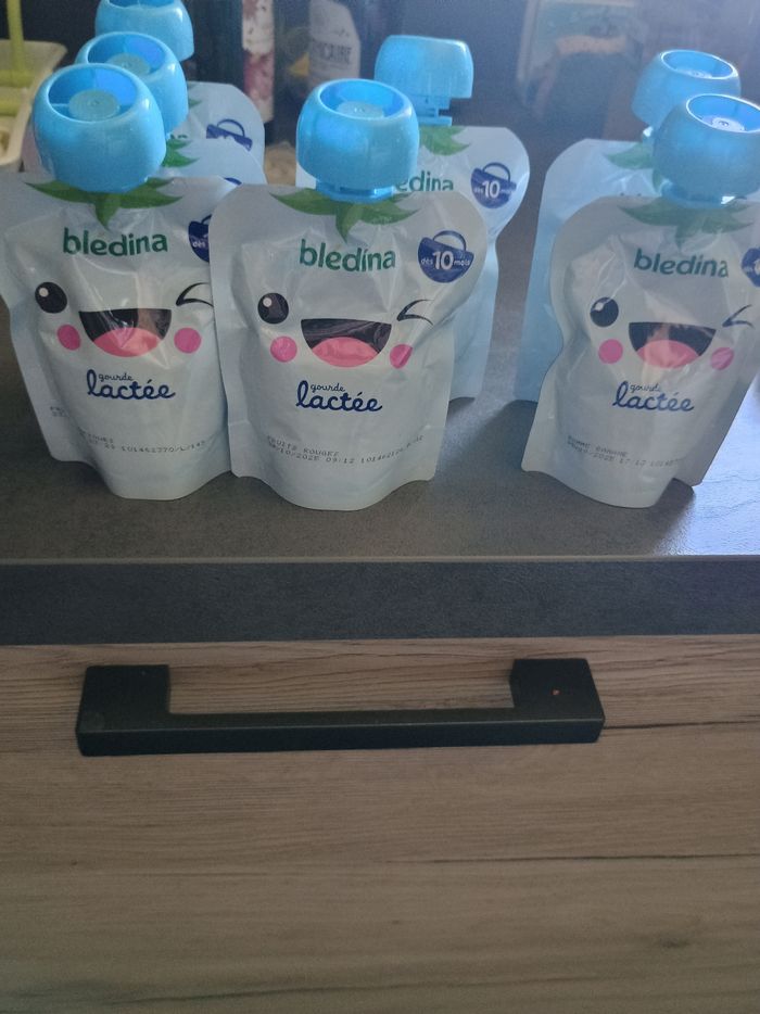 Gourdes lactées bledina