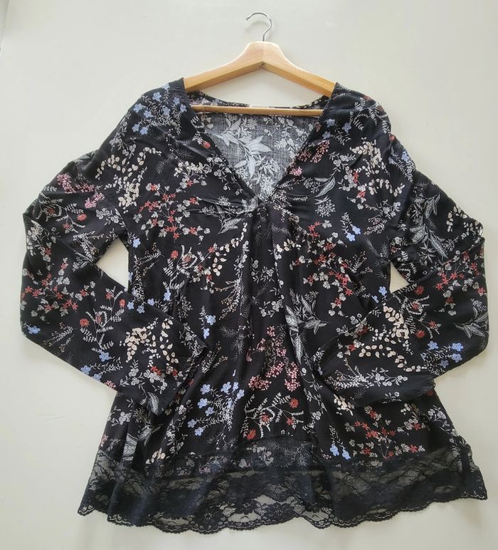 Blouse Oysho fleurie - Taille M