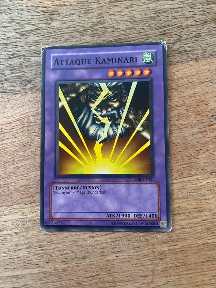 Carte Yu-Gi-Oh! Attaque Kaminari MRD-F041 1996