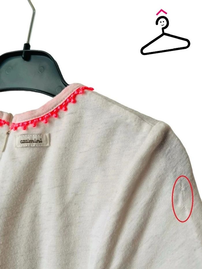 Robe à manches longues effet "2 en 1" (oiseau) - Catimini 3 ans (98cm) - photo numéro 7