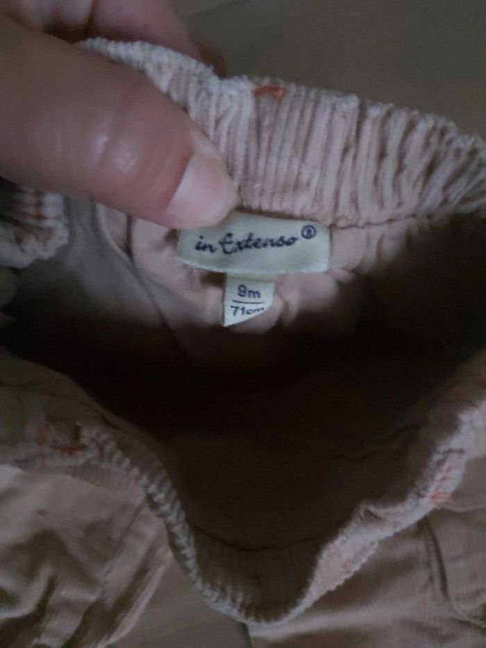 Pantalon velours côtelé garçon In Extenso 9 mois (78) - photo numéro 2