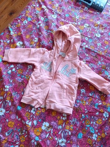 Gilet couleur corail Lulu Castanet taille 18 mois