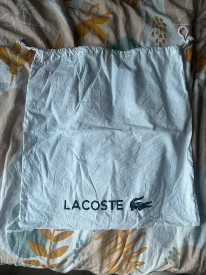 Sac en toile blanc Lacoste