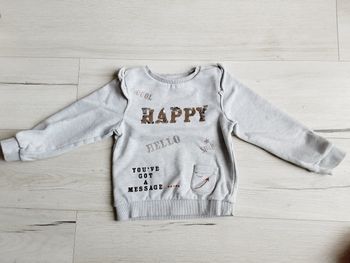 Vêtement fille pull gris à sequins Orchestra 5 ans