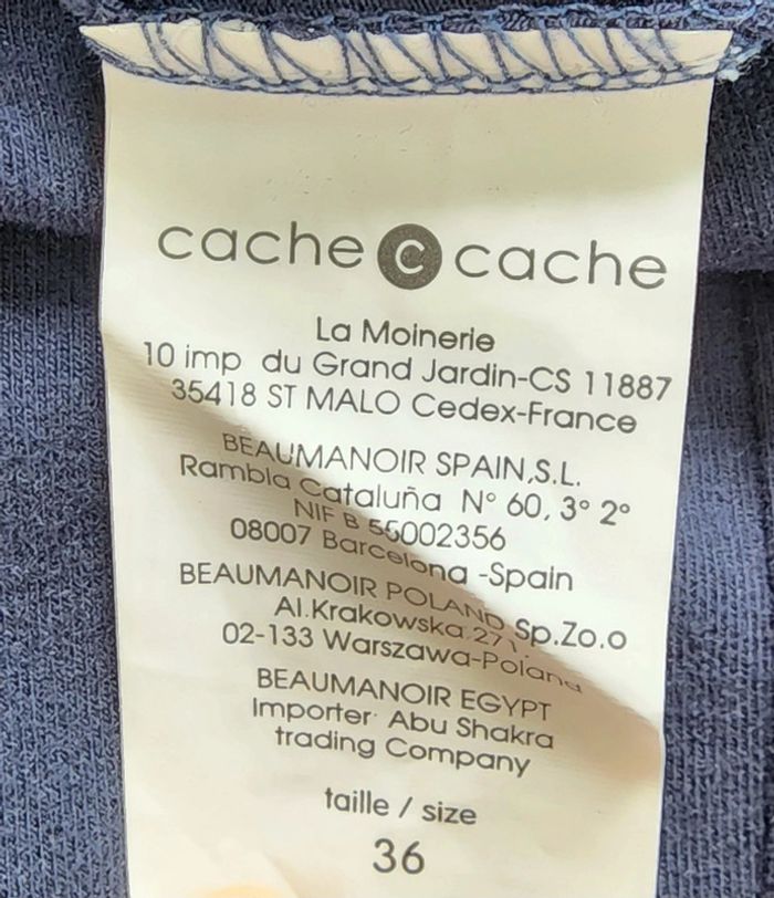 Jupe marine basic Cache Cache T.36 - photo numéro 6