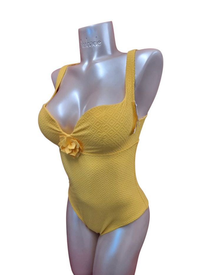 Simone Pérèle Maillot de bain 1 pièce sans armature - Jaune Mimosa - photo numéro 3