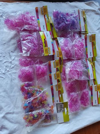 Lot perles plastique