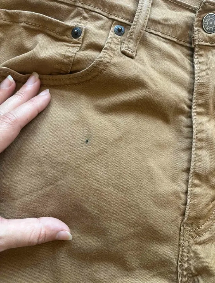 Jean pantalon Levi’s 502 beige camel homme L/44 W34 L30 Slim Tapered - photo numéro 6