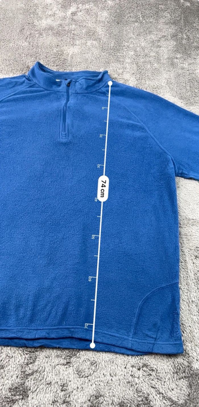 Pull polaire de sport Reebok bleu – Taille XL Homme Outdoor - photo numéro 3