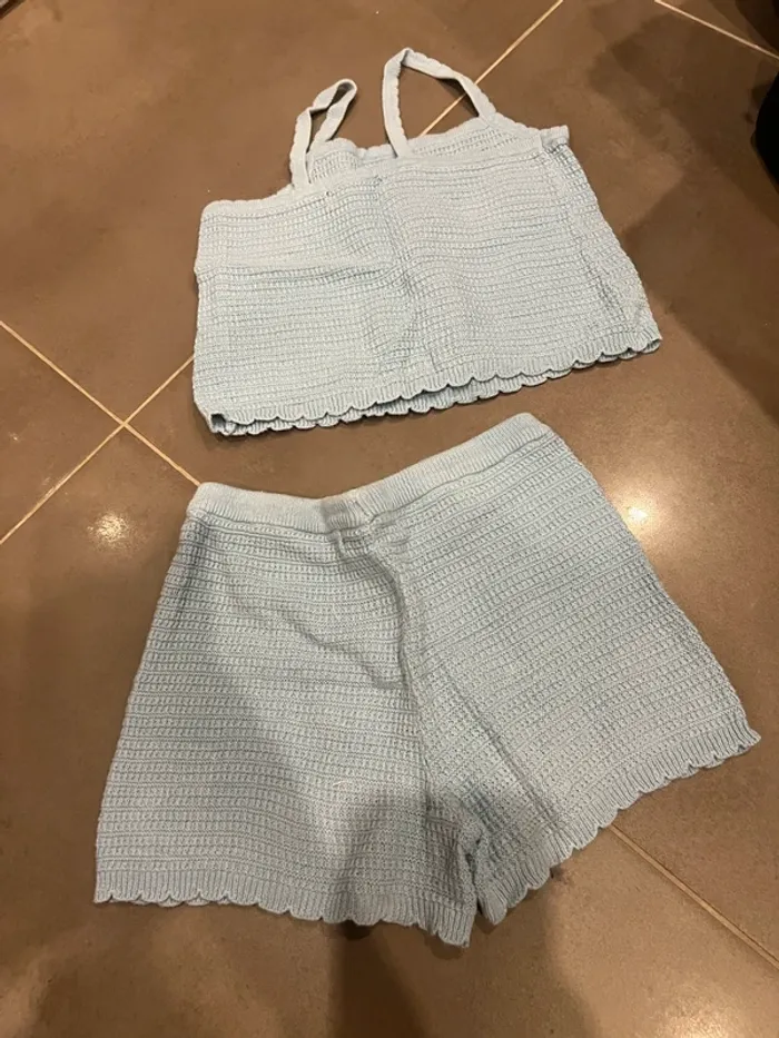 Ensemble maille bleu 2/3 ans - photo numéro 3