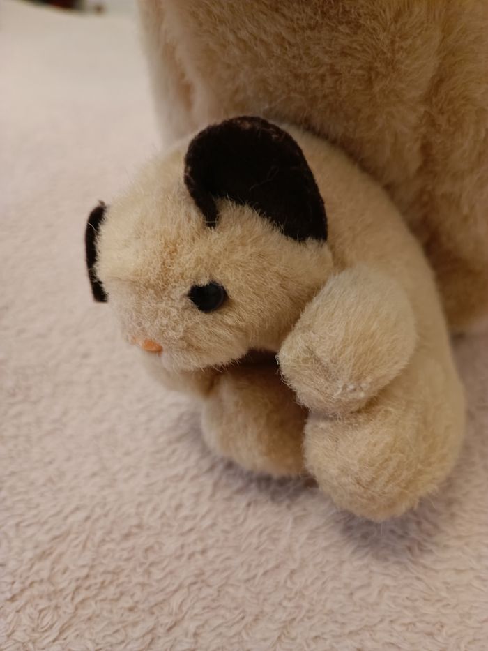 Peluche chat avec chaton - photo numéro 3