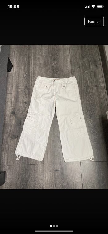 Pantacourt femme blanc Jennyfer taille 36