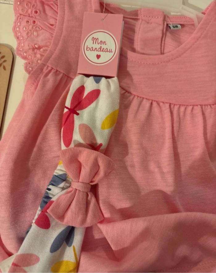 Ensemble bébé fille rose et libellule - photo numéro 3
