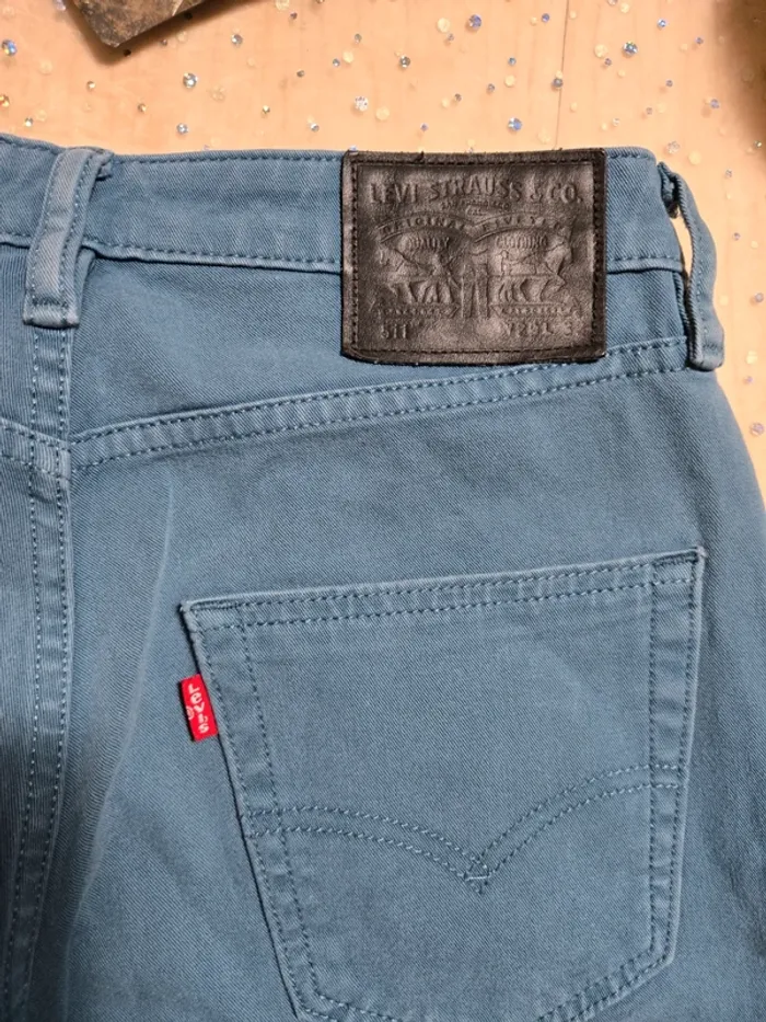 Jean’s Levi's 511 bleu /vert W29 L32 - photo numéro 7