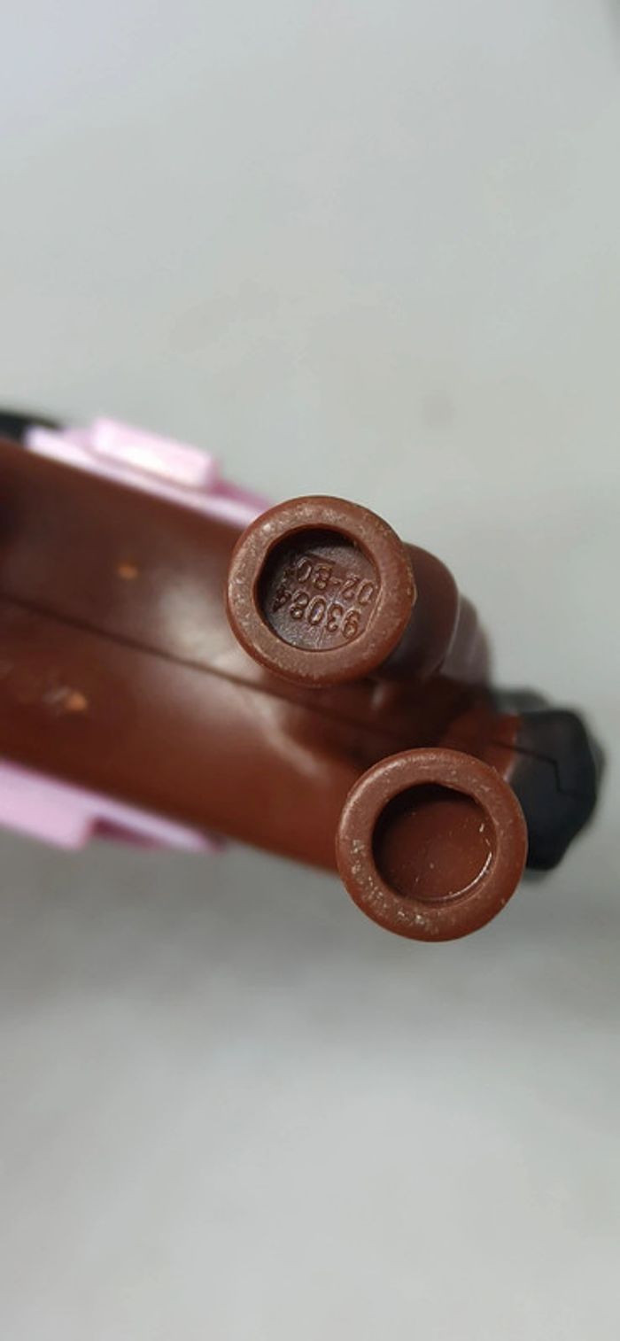 Femme cavalière avec cheval marron foncé et selle rose lego - photo numéro 11