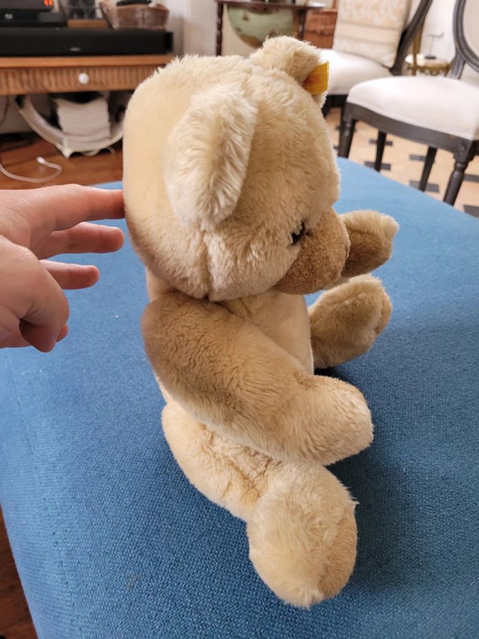 Ours de collection articulé Steiff Peluche 37cm miel marron clair doudou traditionnel - photo numéro 5