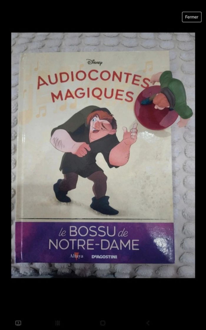 30ēme audioconte magique collection altaya deagostini livre et figurine disney audio conte