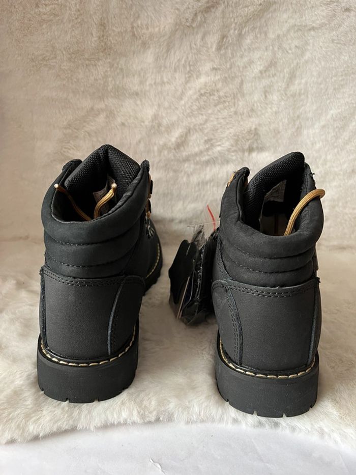 Bottines noires en cuir fourrées à l intérieur 37 - photo numéro 6